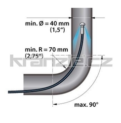 Kränzle kanalizační hadice na čištění potrubí 10m s tryskou KN055 (3+0)
